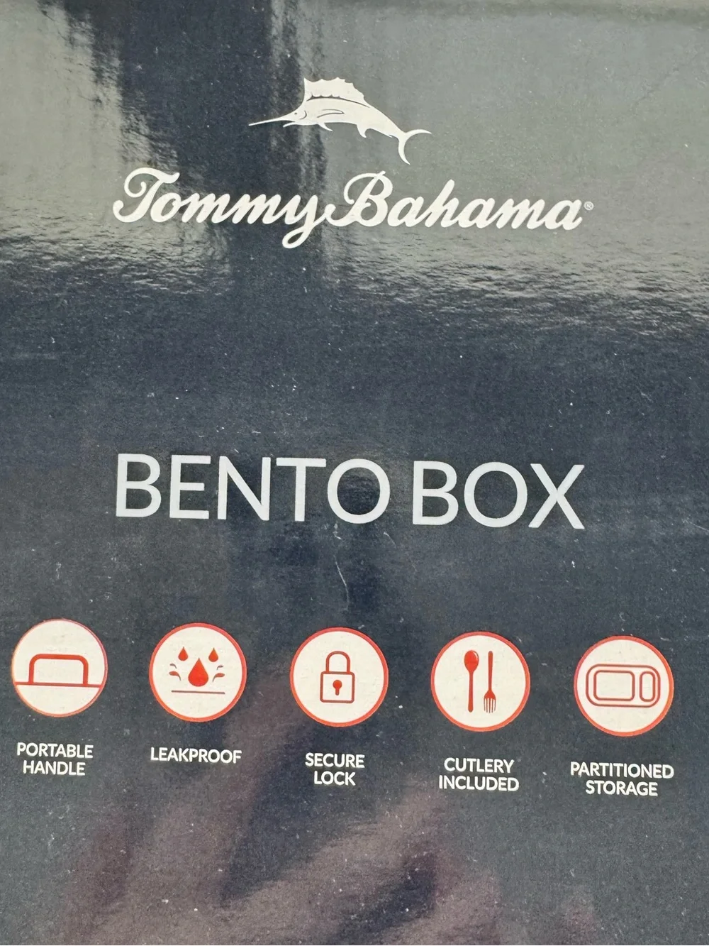 Tommy Bahama Bento Box 3-Tier Lunch Container  Blue New in Box Sealed Plastic